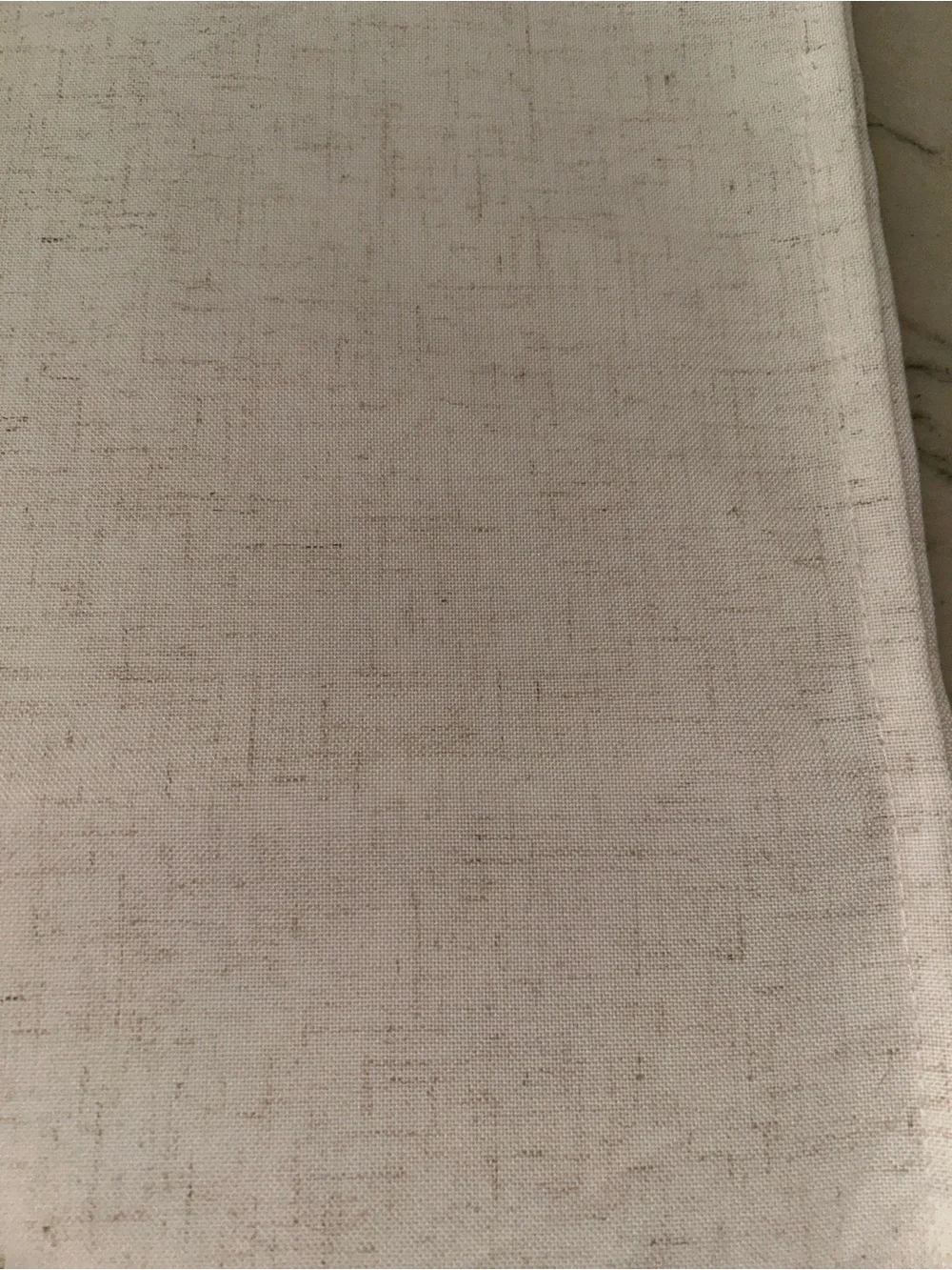 Natural Linen Shower Curtain - Farmhouse Bathroom Decor Soft Sand color